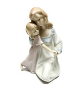 Vintage Figurine Mother and Daughter Statue by Paul Sebastian 1990 7¼