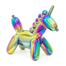 Made By Humans Balloon Money Bank Large Rainbow Unicorn 11 x 10 x 5.3 NEW SEALED picture