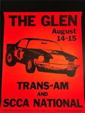 Watkins Glen - Vintage Formula 1 Racing Poster -  60s 70s - Dayglo Red + Black picture