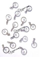 10-100PCS Keyring Blanks Silver Tone Key Chains picture
