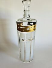Vintage Frosted with Gold Detailing Scotch Liquor Decanter by Fred Press picture