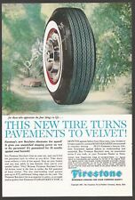 FIRESTONE Tires -1961 Nat Geo Vintage Print Ad picture