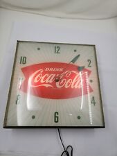 Vintage Coca-Cola Fishtail PAM Wall Clock No Second Hand picture