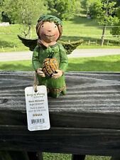 Studio M Wings of Whimsy Warm Welcome Wooden Hand-Painted Angel Ornament picture