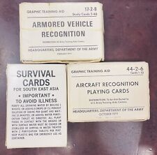 Survival Cards for South East Asia, GTA 21-7-1, original April 1968 + MORE CARDS picture