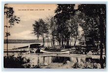 c1940's Boat Scene The Shore of Sebec Lake Maine ME Vintage Posted Postcard picture