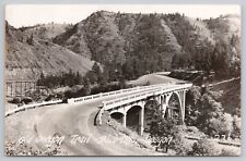 Postcard Old Oregon Trail Blue Mountains, Oregon Vintage RPPC 1958 picture