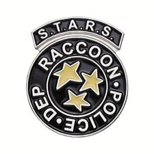 Resident Evil S.T.A.R.S. Raccoon Police Black Logo Enamel Metal Pin NEW UNUSED picture