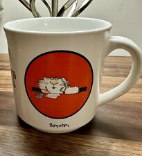 Vintage SANDRA BOYNTON The Fat Cat COFFEE MUG ~ Comic Cartoon Mug picture
