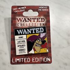 Disney Cast Member Exclusive Wanted Poster Collection Captain Hook Pin Peter Pan picture