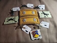 US Army Shoulder Board Strap Armor Lieutenant Colonel Officer & Pins picture