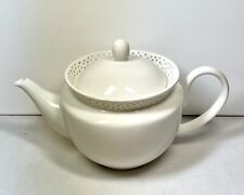Grace’s Teaware Teapot White Reticulated Rim No Chips Or Cracks picture