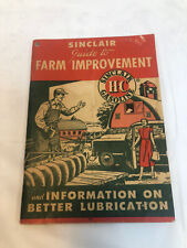 Vintage 1950 Sinclair Gasoline Advertising Guide To Farm Improvement Lubrication picture