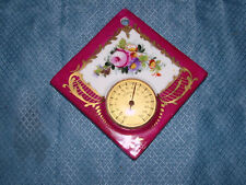 EARLIER 1900S HAND PAINTED LIMOGES FRANCE TEMPERATURE GAUGE picture