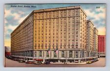 Boston MA-Massachusetts, Statler Hotel, Advertising, Vintage c1952 Postcard picture