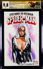 SPECTACULAR SPIDER-MAN #1 CGC SS 9.8 BLACK CAT ORIGINAL ART SKETCH 2 MARY JANE picture