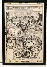 Contest of Champions #1 by John Romita Jr 11x17 FRAMED Original Art Poster Marve picture