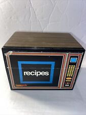 Vintage 1982 Microwave Cooking Full Recipe Card Box Micromeals Cardboard Retro picture