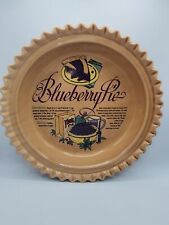 Recipe Pie Plate Blueberry Vintage Ceramic Universal Trumps Inc 11