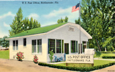 FL - #FUNNYNAMES - Rattlesnake FL Post Office - nice linen picture