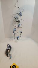 Christian Riese Lassen Ocean Reflections Jeweled Porcelain Mobile w 8 Dolphins picture