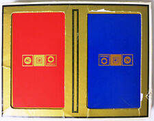 AC GM Delco GEMACO Double Deck Bridge Playing Cards RED and BLUE in ORIGINAL BOX picture
