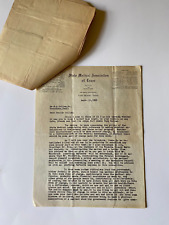 1933 Federal Emergency Relief Act Letter Texas Medical Assn Texarkana Dr. Collom picture