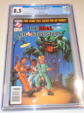 REAL GHOSTBUSTERS #1 - CGC 8.5 VF+ (1st Comic Book App ; Newsstand ; 1988 ; Wht) picture