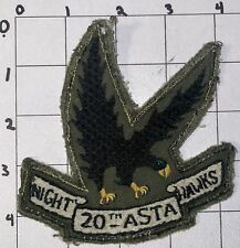 Vietnam War Early 20th ASTA Night Hawks Hand / Machine Embroidered Patch picture