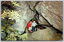 Polar Caves Plymouth New Hampshire Rock Formations Cavern Interior VNG Postcard picture