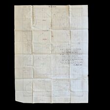 RARE WWII Royal Air Force 1940 Battle of Britain “EMERGENCY FLIGHT PLAN” Map picture