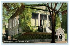 1911 Athenaeum, Providence Rhode Island RI Antique Posted Postcard picture