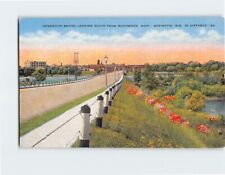 Postcard Interstate Bridge Looking South From Menominee Michigan USA picture