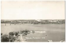 Hudson Wisconsin WI ~ Panoramic View RPPC Real Photo 1956 picture