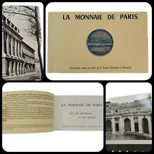 Vtg La Monnaie De Paris France 🇫🇷 12 Black & White Postcards Book Unposted picture
