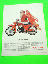1963 Honda CA-95 Motorcycle Ad Santa's Helper picture