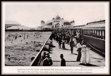 1902 MAGAZINE PRINT PHOTO SALT LAKE CITY BATHING BOARDWALK  picture