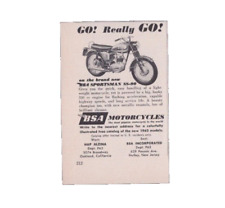 1962 Print Ad BSA Motorcycles Sportsman SS-90 Go Really Go 350 cc Engine picture