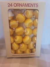 Vintage Christmas Ornaments  PYRAMID Yellow Gold Satin Unbreakable 23 Bulbs picture