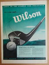 1945 WILSON GOLF EQUIPMENT vintage art print ad picture