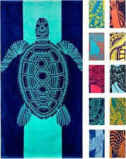 Nova Blue Turtle Beach Towel – Tropical Blue Colors with A Unique Design, Extra  picture