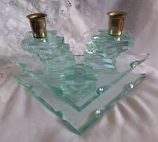 Vintage Stacked Art Glass Candle Holder RARE picture