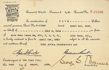 1906 The Aetna Indemnity Company Renewal Premium Receipt - E-12 picture