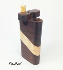 SkyBox® dugout with cigarette style one hitter - Walnut with Birds Eye Maple picture