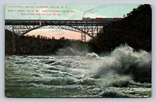 Niagara Falls New York Whirlpool Rapids View Of Train Tracks VINTAGE Postcard picture