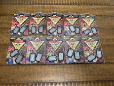 Yu-Gi-Oh COMPLETE SET of 10 NEW Dog Tag Vintage NIP NOS 2002 Collectible Tags picture