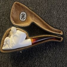 Hand Carved Elk Pipe SMS Brand New picture