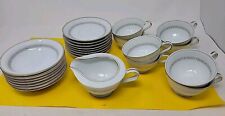 Vintage Noritake China Dishes Athena Coffee/Tea Cups/Saucers/Creamer/Bowls RARE  picture