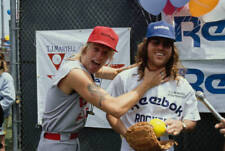Rikki Rockett and Kip Winger at a baseball event United States 1990s Old Photo picture