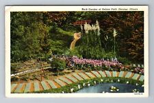 Decatur IL-Illinois, Rock Garden At Nelson Park Vintage c1951 Souvenir Postcard picture